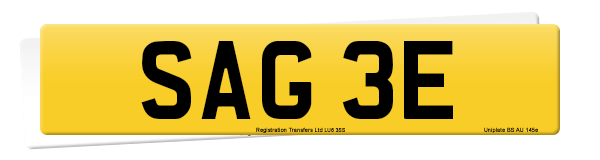Registration number SAG 3E